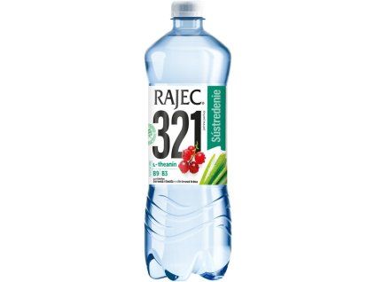 Pramenitá voda Rajec 321 Sústredenie- Červená ríbezľa a citrónová tráva 8 x 0,75 ℓ