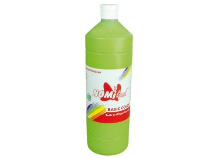 Temperová farba Nomiland BasicColor svetlozelená 1000ml