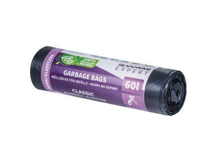 Vrecia DONAU EXPERT, CLASSIC LDPE, 60 ℓ, 24 mic, 10 ks, čierne