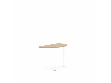Doplnkový stôl bez nohy BASIC, 120x2,2x60cm, agát svetlý