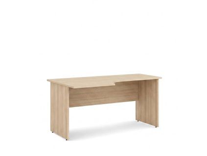Pracovný stôl ľavý BASIC, 160x76x90cm, agát svetlý