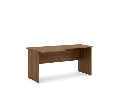 Pracovný stôl ľavý BASIC, 160x76x90cm, orech Dijon