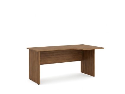 Pracovný stôl pravý BASIC, 160x76x90cm, orech Dijon