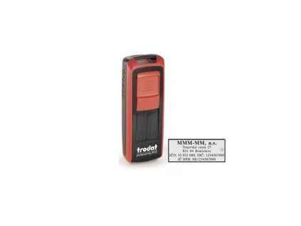 Pečiatka Trodat Mobile Printy 9512 47x18mm - odtlačok čierny