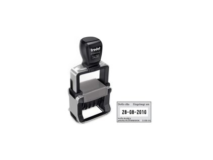 Pečiatka Trodat Professional dater 5430 41x24mm - odtlačok čierny