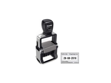 Pečiatka Trodat Professional dater 5430 41x24mm - odtlačok fialový