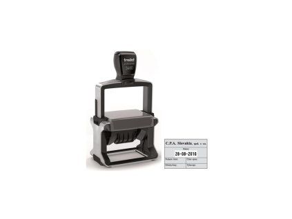 Pečiatka Trodat Professional dater 5480 68x47mm - odtlačok modrý