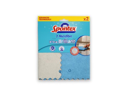 Utierka z mikrovlákna Spontex X’tra Brilliant 2 ks