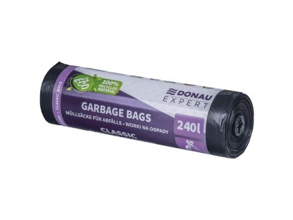 Vrecia DONAU EXPERT, CLASSIC LDPE, 240 ℓ, 10 ks, čierne