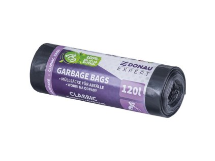 Vrecia DONAU EXPERT, CLASSIC LDPE, 120 ℓ, 25mic, 10 ks, čierne