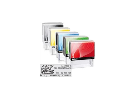 Pečiatka Colop Printer 40 59x23mm - odtlačok modrý