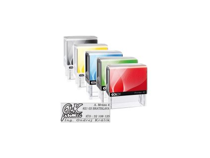 Pečiatka Colop Printer 50 69x30mm - odtlačok modrý