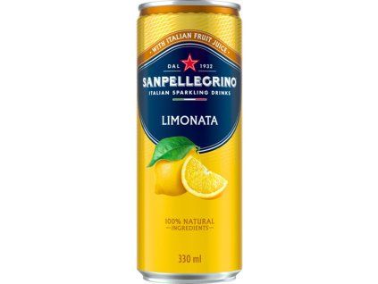 Minerálna voda SAN PELLEGRINO citrón 6 x 330ml v plechovke