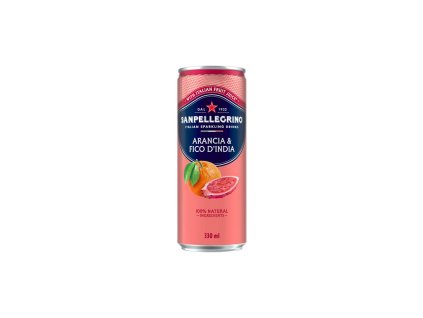 Minerálna voda SAN PELLEGRINO opuncia-pomaranč, 6 x 330 ml v plechovke