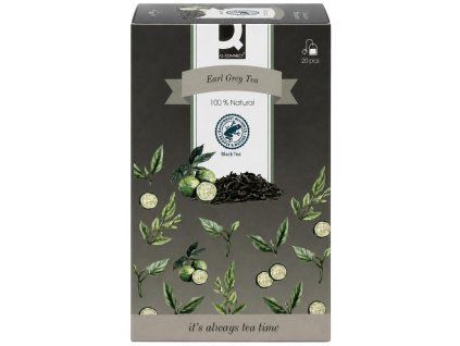 Čaj Q-CONNECT čierny Earl Grey HB 20 x 1,8g