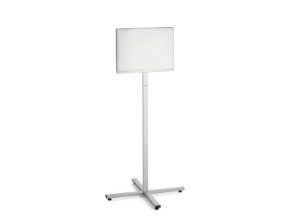 Stojan Info Stand A3, exteriérový, strieborný