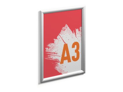 Klaprám, hlinníkový A3 strieborný, exteriérový