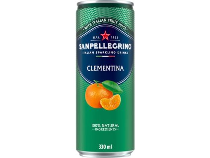 Minerálna voda SAN PELLEGRINO mandarínka 6 x 330ml v plechovke