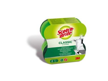 Hubka Scotch-Brite Classic Comfort na náročné čistenie 2 ks