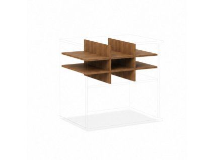 Priehradka do niky BASIC, 77x34x52cm, orech Dijon