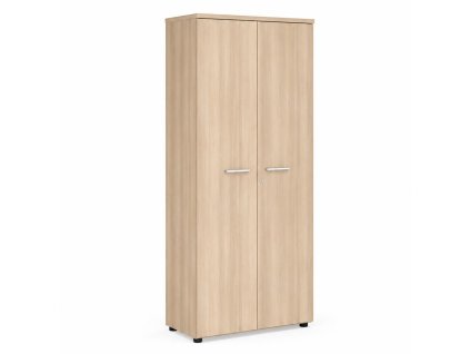 Šatníková skriňa s policami a výsuvnou tyčou BASIC, 80x40x182cm, agát svetlý