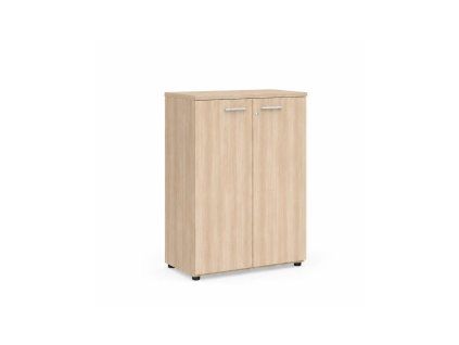 Policová skriňa BASIC, so zámkom, 80x40x111,7cm, agát svetlý