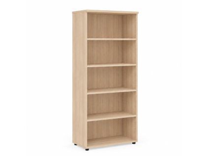 Policová skriňa BASIC, otvorená, 80x40x182,1cm, agát svetlý