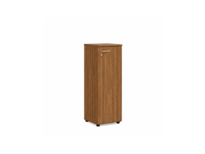 Policová skriňa BASIC, pravé dvere so zámkom, 40x40x111,7cm, orech Dijon