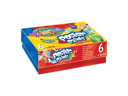 Temperové farby Colorino v tégliku 6 x 20 ml