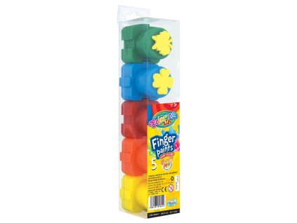 Prstové farby s pečiatkami Colorino 5 farieb