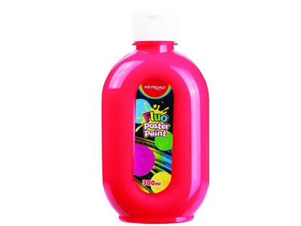 Temperová farba KEYROAD 300 ml neónová červená