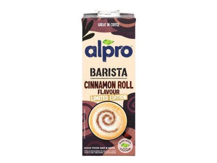 Ovseno-sójový nápoj Alpro Barista s príchuťou škoricové rolky 1ℓ