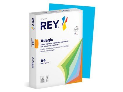 Farebný papier REY ADAGIO 51 intenzívny modrý 80g
