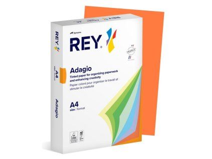 Farebný papier REY ADAGIO 49 intenzívny oranžový 80g