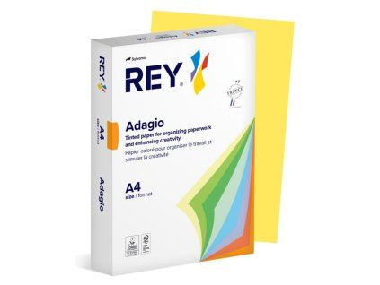 Farebný papier REY ADAGIO 58 intezívny citrónovo žltý 80g