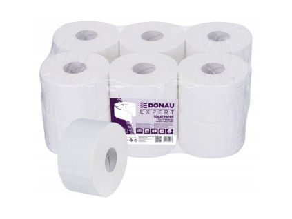Toaletný papier 2-vrstvový DONAU EXPERT Jumbo, celulóza, 100m, 12ks