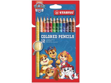 Drevené farbičky STABILO Paw Patrol sada 12ks