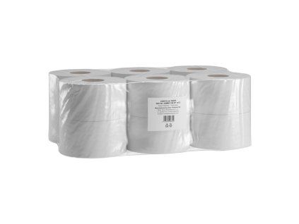 Toaletný papier 2-vrstvový, 18 cm, 100% celulóza, návin 100 m 12ks