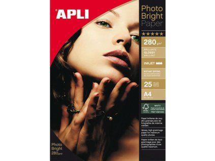 Fotopapier APLI A4 Bright, 280g, 25 hárkov