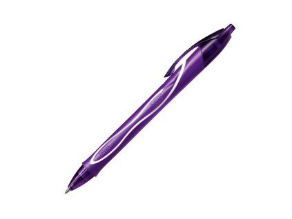 Gélové pero Bic Gelocity Quick Dry fialové