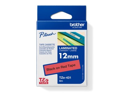 Samolepiaca páska Brother TZe-431 12 mm červená/čierna