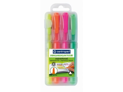 Sada zvýrazňovačov Centropen 8722/4S