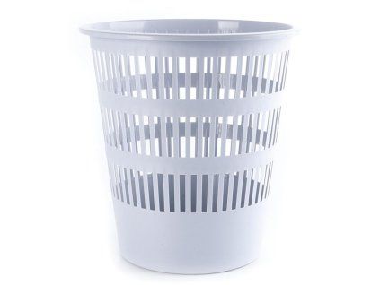 Kôš plastový rebrovaný 12 ℓ sivý