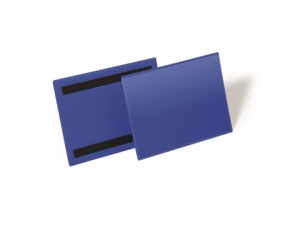 Magnetické vrecko na štítok 210 x 148 mm na šírku 50 ks modré
