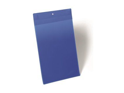 Magnetické vrecko na štítok 210 x 297 mm na výšku 10 ks modré