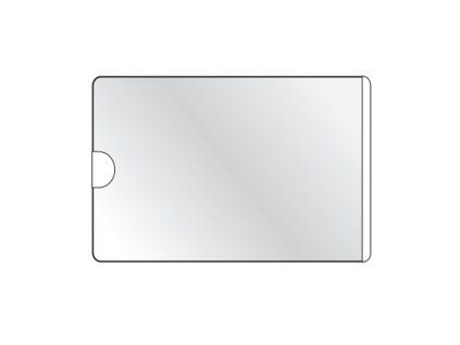 Samolepiace vrecko vizitkové s otvorom zboku DURABLE 93x62mm 100ks