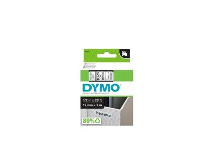 Samolepiaca páska Dymo D1 12 mm biela/čierna