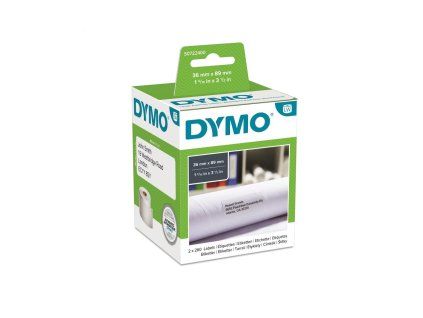 Samolepiace etikety Dymo LW 89x36mm adresné veľké biele 520ks