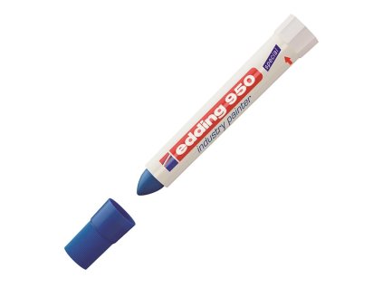 Priemyselný voskový popisovač edding 950 modrý