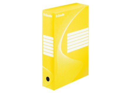 Archívny box Esselte 80mm žltý/biely